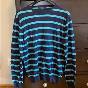 J Crew Sweater Striped Blue Size Medium